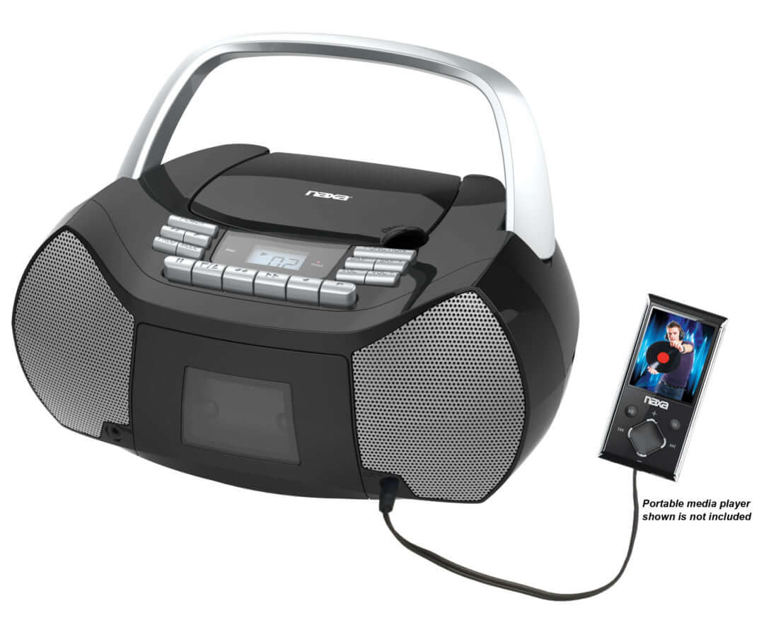 Naxa Portable CD/Cassette Boombox
